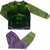 Marvel TDP Textiles Pigiama per ragazzi di Hulk, verde, taglia 2-8 anni (7-8 anni, verde)