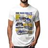 CARSPIRIT T-Shirt 306 Maxi Rally Auto da Corsa Design Tecnico 2.0L 16V Bianco, bianco, XL