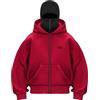 Generisch Felpa con cappuccio da uomo con cerniera e tasca, da uomo | Felpa invernale con passamontagna, traspirante, oversize, vestibilità regolare, felpa streetwear