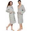 nice homeit Accappatoio Donna e Uomo in Spugna 100% Cotone