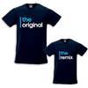 Babloo Coppia di T-Shirt Magliette Papa' E Figlio/Figlia Idea Regalo Festa del Papa' The Original The Remix