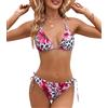 Genfien Costume da Bagno Donna Due Pezzi Bikini Set Halter | Reggiseno Bikini Top Triangolo Tanga,Brasiliano,Beachwear,Swimwear,Costumi da Mare