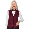 Ergos Workwear I.sacco Gilet Unisex con Gemello in 100% Poliestere (Bordeaux)