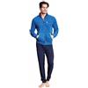 Moda Egidio Navigare Tuta-Pigiama in Pile Polar Fleece con Zip per Uomo (IT, Numero, 52, Regular, Regular, 732 Bluette)