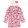 Hello Kitty Accappatoio in pile rosa con cappuccio per bambine, rosa, 10-11 Years
