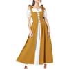 MJGkhiy Vestito Medievale Donna Popolana Curvy Abito Vittoriano Lungo Gotico Abito Rinascimentale Steampunk Costume Principessa Halloween Vestiti Cosplay Viking Cerimonia Vestito Carnevale Sera