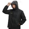 Mnking Giacca Sci Uomo Pile Impermeabile Giacca Montagna Trekking Softshell Invernale Antivento Calda Giubbotto Neve Cappotto con Cappuccio All'aperto CFY226M-Black-S