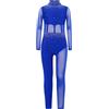 Freebily Tuta Intera da Ginnastica Artistica Bambina Balletto Body Danza Classica Manica Lunga con Strass Ballet Leotard Bodysuit da Pattinaggio Artistico Tutine Jumpsuit Blu A 11-12 anni