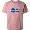 Pepe Jeans Milton Tee T-Shirt, Rosa (Rosa Cenere), S Uomo
