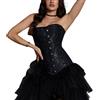 MISS MOLY Corsetto Corsetti Vintage Donna Sexy Underbust Corset 10 Aste Lace Lace Waist Cincher Bustino Taglie Forti con G-String