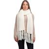 DALLE PIANE CASHMERE Sciarpa Donna Misto Alpaca - Bianco