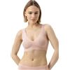 Mey Bustino da donna: con cuscinetti rimovibili, senza ferretto, spalline larghe, cuciture extra piatte, incollate, traspirante, serie Simply Better Invisibles
