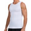 HANERDUN Camicia Compressiva Uomo - Alta Elasticità, Modellante per Addome, Antiscivolo, Invisibile sotto i Vestiti - Perfetta per Fitness, Ufficio e Uso QuotidianoCompressione Uomo