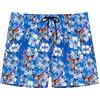 HOM Short de Bain Colibris Slip da Bagno, Stampa Blu, M Uomo