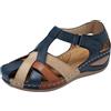 ZENITHINE Sandali estivi da Donna Sandali con Zeppa da Spiaggia Sandali A Chiuse,Sandali Ortopedici Donna Estive
