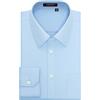 HISDERN Camicia da uomo a maniche lunghe, con bottoni, per il tempo libero da uomo, a contrasto interno, formale, affari, smoking, camicia da sposa