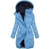 KHIRVWL Giubbotto Donna Invernale Lungo Piumino Cappotto Trapuntato Imbottita in Caldo Giacca Parka Casual Outdoor Cappotti con Cappuccio Cappotto Moda Cerniera Unico Giacche Classico Piumini