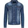 Evoga Giubbotto di jeans uomo casual denim giacca giubbino moto slim fit Jacket