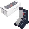 U.S. POLO ASSN. Scatola regalo Calze uomo corte fantasia in Caldo cotone [US011UB_578_11_1]