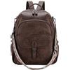 RAVUO Zaino Donna in Pelle PU Borsa Tracolla Elegante con Multitasche per Lavoro, Shopping, Università, Caffè