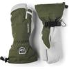 Hestra Guanti Heli Ski 3-Finger Donna/Uomo - da donna sci uomo con fodera, Chiusura a strappo Inverno autunno/inverno - 8 HS oliva