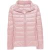 Generico Piumino Da Donna 100 Grammi Antivento Leggero Trapuntato Piumini Senza Cappuccio Caldo Invernali Ripiegabile Giubbotto Elegante Casual Comodo Giacca Mezza Stagione Taglie Forti Cappotto Manica Lunga