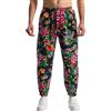 MakingDa Pantaloni da uomo larghi in stile hippie con stampa cachemire, a gamba larga, in cotone, stile harem, hippy, con motivo 3D, per spiaggia, yoga, jogging, danza, X-2., XXL