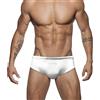 RQPYQF Costume Slip Uomo, Costume Mare Uomo Slip Piscina Costume Nuoto Slip Costume Uomo Swimming Brief Coulisse Regolabile YK80 Taglia M - XXL (Bianco, XXL)