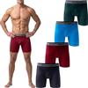 Pesail Boxer da uomo, confezione da 5/10 pezzi, taglie M-6XL, con gamba allungata, in cotone, comodi boxer retrò, aderenti, senza foglietti che graffiano, gamba lunga, Confezione da 5 pezzi #3 (4