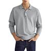 Kobilee Maglietta Uomo Manica Lunga Taglie Forti Basic Maglietta Caldo Pesanti da Lavoro Polo Casual Cotone T Shirt Vintage Firmate T-Shirt Invernale Sportiva