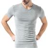 Risalti Maglietta Intima Uomo Scollo V Bamboo - Maglia Uomo Manica Corta Senza Cuciture, Bamboo T-Shirt in Viscosa più Morbida del Cotone, Traspirante e Confortevole - Made in Italy