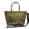 SUN68 Borsa donna medium canvas bag verde militare BS25SU10 Z35263