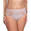 Vivisence Donna Slip Vita Alta Pizzo Rete Doppia Morbido Comfort 1081/82, Beige,50