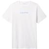 Calvin Klein S/S Crew Neck 000nm2748e Top da Notte, White (Classic White w/Blue Descent Logo), L Uomo