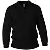 Blauer Peter - Maglione con Colletto e Zip sul Torace - in Lana Vergine - 9 Colori, Colore:Nero, Taglia:48