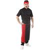 tessile astorino Ricamo 0 - Completo Cuoco - Vari Colori - Divisa Chef - 100% Cotone - per Uomo e Donna - 4 PZ - Giacca Pantalone Davantino Bandana - per Cucina e Ristorante - Made in Italy
