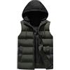 Peuignao Gilet Imbottito Uomo con Cappuccio Piumino Smanicato Uomo Gilet Trapuntato Invernali Giacca Piumini Smanicato Uomo Inverno Giubbino Senza Maniche Uomo Giubbotto Smanicato Giubbotti Senza Maniche