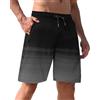 APTRO Pantaloncini da bagno da uomo con tasche con cerniera, ad asciugatura rapida, pantaloncini da spiaggia sfumati con fodera in rete