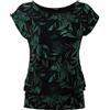 TrendiMax Maglietta Donna Estiva Cotone Magliette Maniche Corte Tee T-Shirt Casual Maglia Primavera Tshirt Blusa Nero XL
