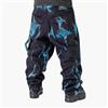 The blueskin Jeans Baggy Uomo 100% Cotone Nero Black Dirty Turchese | Stile Skate, Rap, Hip Hop | vestibilità Oversize | Made in Italy