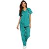 Peter's abiti da lavoro Divisa sanitaria,infermiere,ospedaliera,da lavoro unisex,completa,collo a V,infermiere,OSS, estetista