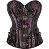 KMGDM Corsetto da donna con cintura in vita per costume resistente modellante sottoseno top da donna, Viola scuro, L