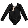 Anniel 8100 - Body Ginnastica Artistica Bambina Ragazza a Maniche Lunghe 100% Made in Italy, Body Ginnastica Ritmica, Danza Classica (Disponibile in Cotone o Lycra, Taglie dalla 30 alla 46)