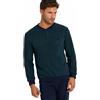 Il Granchio Pigiama Uomo Invernale in Caldo Jacquard - Pigiama Uomo Felpato - Pigiama Uomo Invernale Felpato Effetto Lana (2079 Verde, XL)