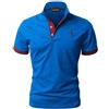 LIUPMWE Polo Uomo Manica Corta Ricamo Giraffa Cotone Moda Comodo vestibilità Slim Golf Poloshirt Sportive Shirt