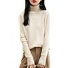 Chanyarn Dolcevita da Donna 100% Lana Merino Autunno Inverno Maniche Lunghe Caldo Maglione Pullover Lavorato a Maglia