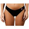 Clessidra Pacco da 6 Mini Slip Donna Vita Bassa in 100% Cotone Made in Italy PS670 (5, Nero)