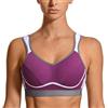 SYROKAN Donna Reggiseno Sportivo Massimo Supporto Senza Ferretto Viola 5E (UK 38DD)