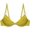 YAMAMAY - Bikini Parte Alta, Modello Balconcino, Donna, Shira, Verde Oliva, monocromo