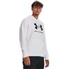 Under Armour Rival, Felpa con Cappuccio in Pile con Logo Grafico, da Uomo, con Tasca, Bianco, S